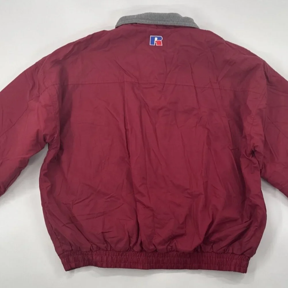Alabama Crimson Tide Jacket Mens XL Fleece Lined Thick Full Zip Russell NEW
